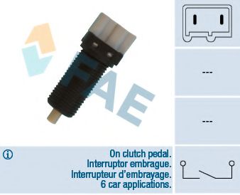 Imagine Comutator, actionare ambreiaj (Tempomat) FAE 24870