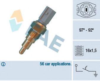 Imagine Comutator temperatura, ventilator radiator FAE 36660