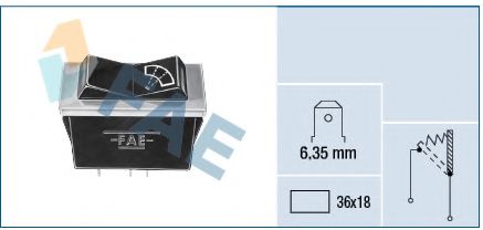 Imagine comutator,intermitenta stergator parbriz FAE 62250