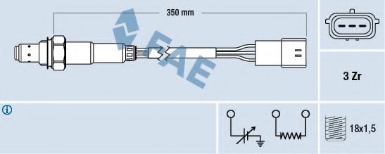 Imagine Sonda Lambda FAE 77191