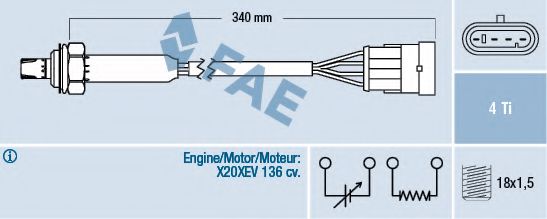 Imagine Sonda Lambda FAE 77300