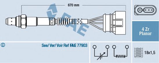 Imagine Sonda Lambda FAE 77302