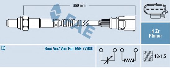 Imagine Sonda Lambda FAE 77403