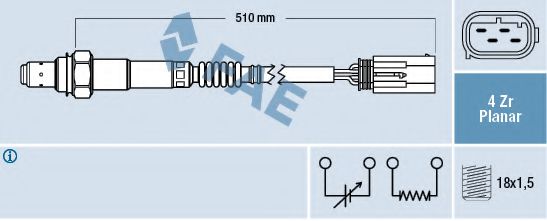 Imagine Sonda Lambda FAE 77428