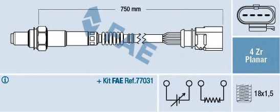 Imagine Sonda Lambda FAE 77901