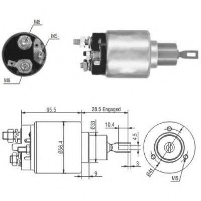 Imagine Solenoid, electromotor MEAT & DORIA 46019