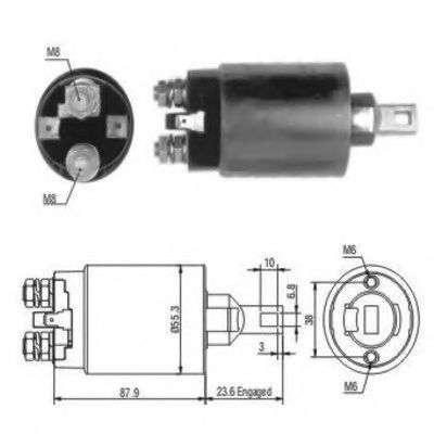 Solenoid, electromotor MEAT & DORIA 46024