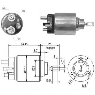 Solenoid, electromotor MEAT & DORIA 46040