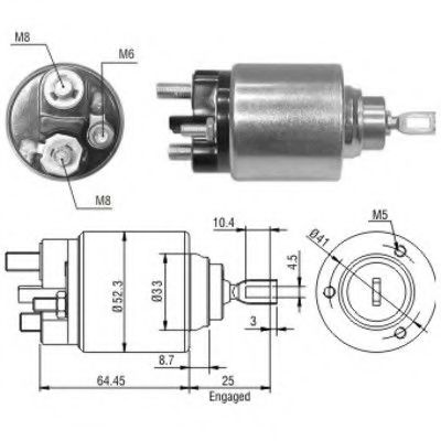 Solenoid, electromotor MEAT & DORIA 46043