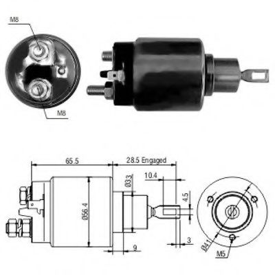 Solenoid, electromotor MEAT & DORIA 46068