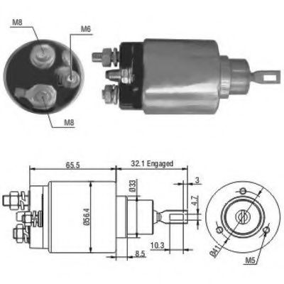 Solenoid, electromotor MEAT & DORIA 46069