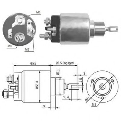 Solenoid, electromotor MEAT & DORIA 46072