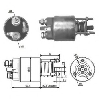 Solenoid, electromotor MEAT & DORIA 46081
