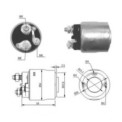 Solenoid, electromotor MEAT & DORIA 46084