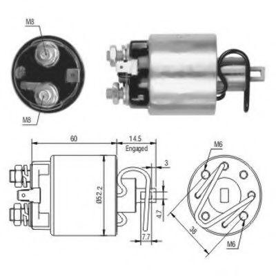 Solenoid, electromotor MEAT & DORIA 46089