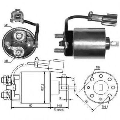 Solenoid, electromotor MEAT & DORIA 46090