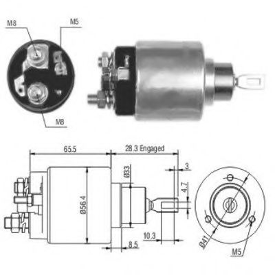 Solenoid, electromotor MEAT & DORIA 46106