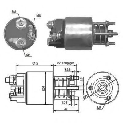 Solenoid, electromotor MEAT & DORIA 46110