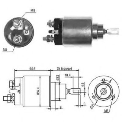 Solenoid, electromotor MEAT & DORIA 46115