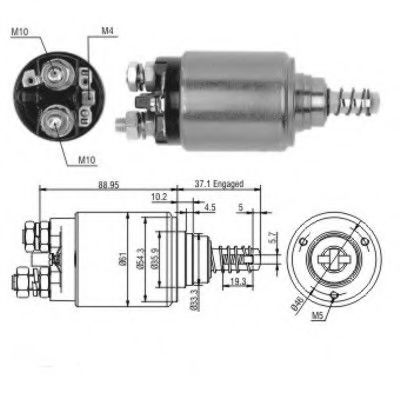 Solenoid, electromotor MEAT & DORIA 46116