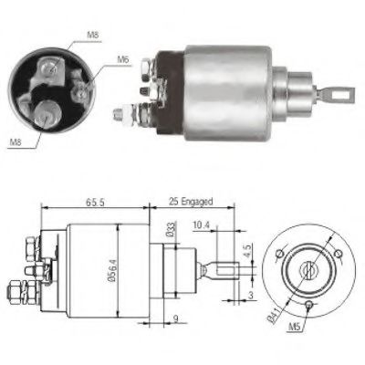 Solenoid, electromotor MEAT & DORIA 46117