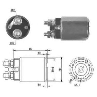 Solenoid, electromotor MEAT & DORIA 46120