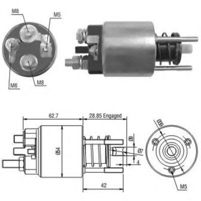 Solenoid, electromotor MEAT & DORIA 46128