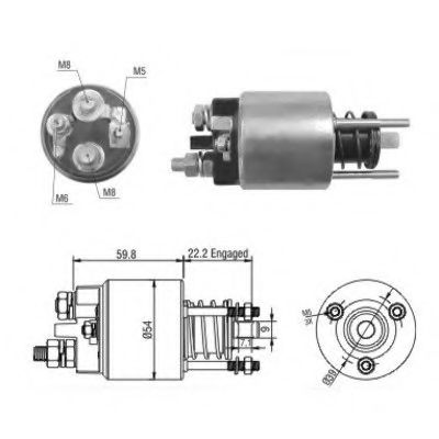 Imagine Solenoid, electromotor MEAT & DORIA 46134