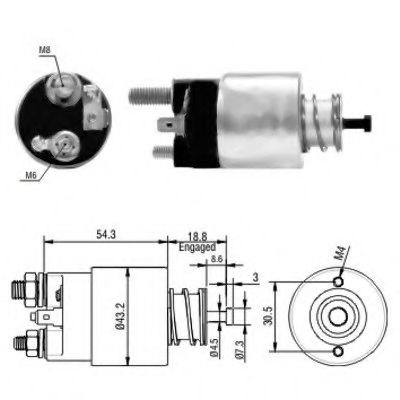 Imagine Solenoid, electromotor MEAT & DORIA 46135