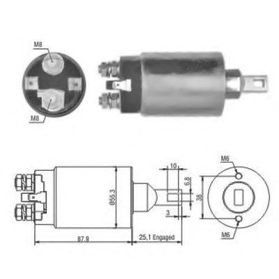 Imagine Solenoid, electromotor MEAT & DORIA 46143