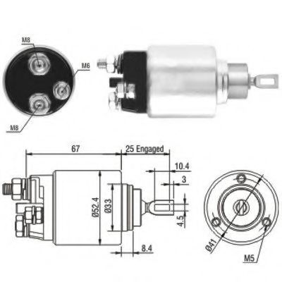 Imagine Solenoid, electromotor MEAT & DORIA 46151