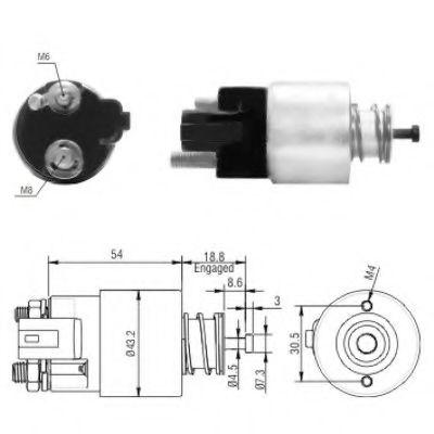 Imagine Solenoid, electromotor MEAT & DORIA 46155