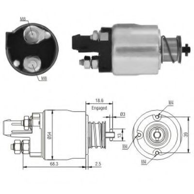 Imagine Solenoid, electromotor MEAT & DORIA 46158