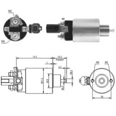 Imagine Solenoid, electromotor MEAT & DORIA 46161