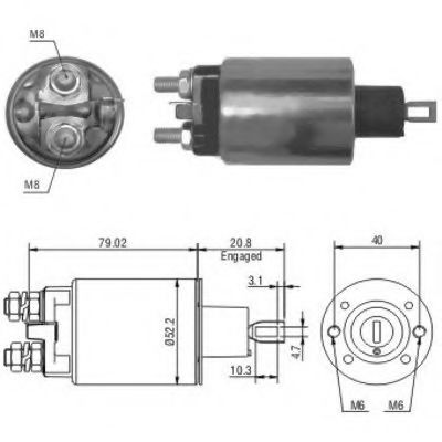 Imagine Solenoid, electromotor MEAT & DORIA 46165