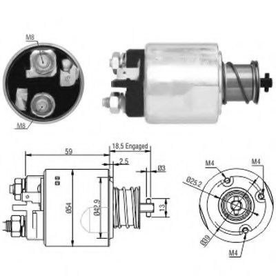 Imagine Solenoid, electromotor MEAT & DORIA 46168