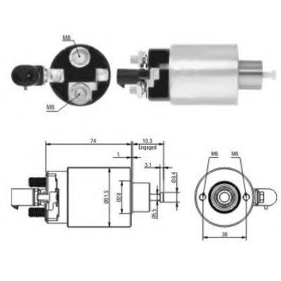 Imagine Solenoid, electromotor MEAT & DORIA 46171