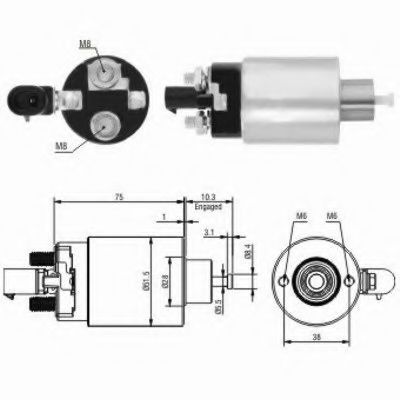 Imagine Solenoid, electromotor MEAT & DORIA 46172