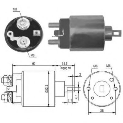 Imagine Solenoid, electromotor MEAT & DORIA 46174