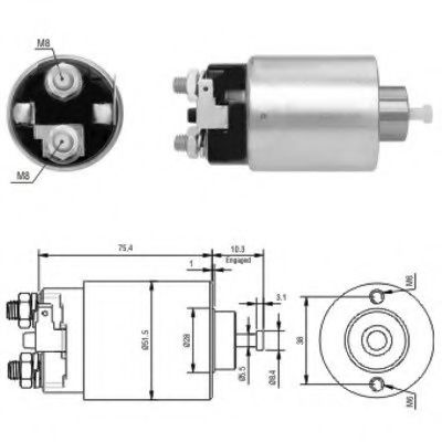 Imagine Solenoid, electromotor MEAT & DORIA 46178