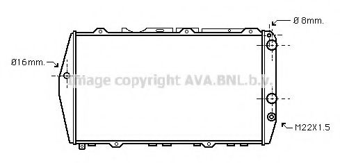 Imagine Radiator, racire motor AVA QUALITY COOLING AI2019