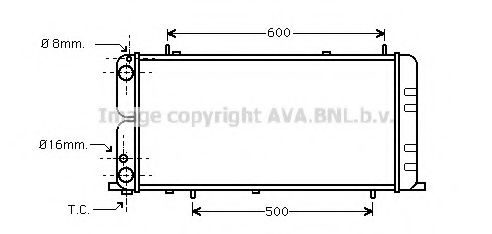 Imagine Radiator, racire motor AVA QUALITY COOLING AI2051