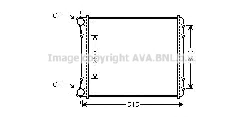 Imagine Radiator, racire motor AVA QUALITY COOLING AI2220