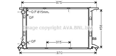 Imagine Radiator, racire motor AVA QUALITY COOLING AI2292