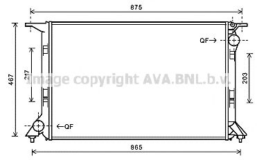 Imagine Radiator, racire motor AVA QUALITY COOLING AI2331