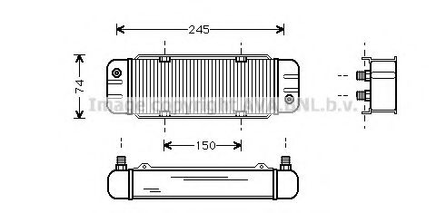 Imagine Radiator ulei, ulei motor AVA QUALITY COOLING AI3131