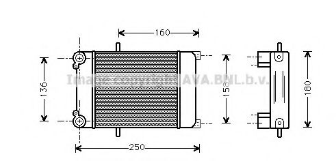 Imagine Radiator ulei, ulei motor AVA QUALITY COOLING AI3132