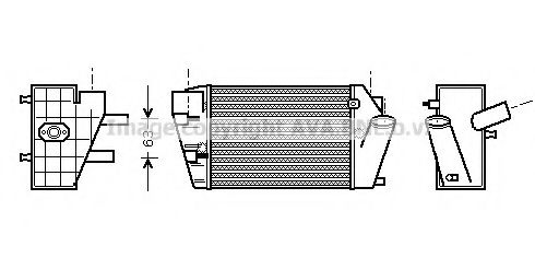 Imagine Intercooler, compresor AVA QUALITY COOLING AI4187