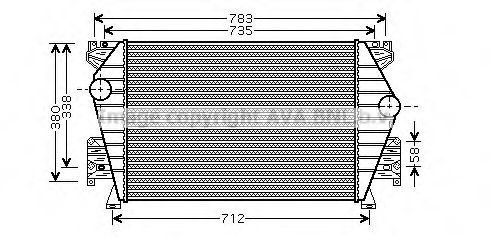 Imagine Intercooler, compresor AVA QUALITY COOLING AI4191