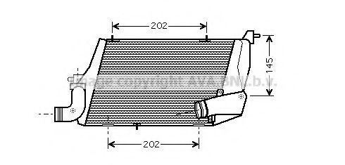 Imagine Intercooler, compresor AVA QUALITY COOLING AI4218